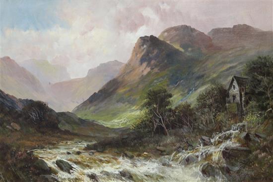 Frederick E. Jamieson Highland river scenes, 20 x 30in.